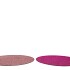 MELAMINE SHINE FUCHSIA/PINK PLATE ROUND ASS 40X40X2CM