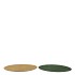 MELAMINE SHINE OLIVE GREEN/GOLD PLATE ROUND ASS 22X22X2CM NM