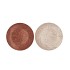 MELAMINE SHINE BRONZE/NUDE PLATE ROUND ASS 18X18X2CM