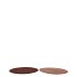 MELAMINE SHINE BRONZE/NUDE PLATE ROUND ASS 18X18X2CM