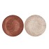 MELAMINE SHINE BRONZE/NUDE PLATE ROUND ASS 22X22X2CM NM