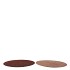 MELAMINE SHINE BRONZE/NUDE PLATE ROUND ASS 22X22X2CM NM
