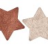 MELAMINE SHINE BRONZE/NUDE PLATE STAR 28X28X1CM