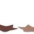 MELAMINE SHINE BRONZE/NUDE PLATE STAR 28X28X1CM