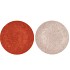 MELAMINE SHINE ROSE/COPPER PLATE ROUND ASS 18X18X2CM