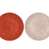 MELAMINE SHINE ROSE/COPPER PLATE ROUND ASS 28X28X2CM