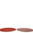 MELAMINE SHINE ROSE/COPPER PLATE ROUND ASS 28X28X2CM
