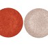MELAMINE SHINE ROSE/COPPER PLATE ROUND ASS 33X33X2CM