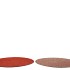 MELAMINE SHINE ROSE/COPPER PLATE ROUND ASS 33X33X2CM