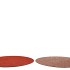 MELAMINE SHINE ROSE/COPPER PLATE ROUND ASS 40X40X2CM
