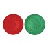 MELAMINE SHINE GREEN/RED PLATE ROUND ASS 22X22X2CM