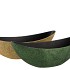 MELAMINE SHINE OLIVE GREEN/GOLD BOAT OVAL 39X12X13CM