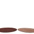MELAMINE SHINE BRONZE/NUDE PLATE ROUND ASS 33X33X2CM