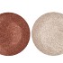 MELAMINE SHINE BRONZE/NUDE PLATE ROUND ASS 40X40X2CM