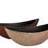 MELAMINE SHINE BRONZE/NUDE BOAT OVAL 39X12X13CM