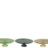 DAYAH FOREST GREEN GLASS PLATE ON FOOT 15X8CM ASS P/1 NM