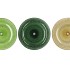 DAYAH FOREST GREEN GLASS PLATE ON FOOT 25X9CM ASS P/1 NM