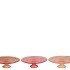 DAYAH CORAL SUNSET GLASS PLATE ON FOOT 15X8CM ASS P/1 NM