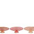 DAYAH CORAL SUNSET GLASS PLATE ON FOOT 20X8CM ASS P/1 NM