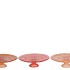 DAYAH CORAL SUNSET GLASS PLATE ON FOOT 25X9CM ASS P/1 NM