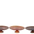 DAYAH EARTHY TERRA GLASS PLATE ON FOOT 25X9CM ASS P/1 NM