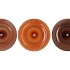 DAYAH EARTHY TERRA GLASS PLATE ON FOOT 25X9CM ASS P/1 NM