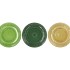 DAYAH FOREST GREEN GLASS PLATE 15X2CM ASS P/1 NM