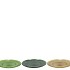 DAYAH FOREST GREEN GLASS PLATE 15X2CM ASS P/1 NM