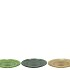DAYAH FOREST GREEN GLASS PLATE 18X2CM ASS P/1 NM