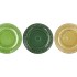 DAYAH FOREST GREEN GLASS PLATE 20X2CM ASS P/1 NM