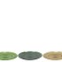 DAYAH FOREST GREEN GLASS PLATE 20X2CM ASS P/1 NM