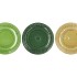 DAYAH FOREST GREEN GLASS PLATE 23X2CM ASS P/1 NM