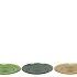 DAYAH FOREST GREEN GLASS PLATE 23X2CM ASS P/1 NM