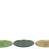 DAYAH FOREST GREEN GLASS PLATE 29X2,5CM ASS P/1 NM