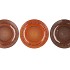DAYAH EARTHY TERRA GLASS PLATE 23X2CM ASS P/1 NM