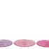 DAYAH PRETTY PINK GLASS PLATE 32,5X2,5CM ASS P/1 NM