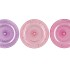 DAYAH PRETTY PINK GLASS PLATE ON FOOT 20X8CM ASS P/1 NM