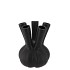 AGLIO STRAIGHT BLACK VASE 13X13X17CM NM