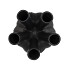 AGLIO STRAIGHT BLACK VASE 16X16X19CM NM