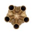 AGLIO STRAIGHT GOLD VASE 16X16X19CM NM