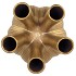 AGLIO STRAIGHT GOLD VASE 26X26X35CM NM