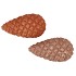JINGLE NUDE/COPPER PINECONE ASS 10X5X5CM NM