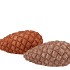 JINGLE NUDE/COPPER PINECONE ASS 13X7X6CM NM