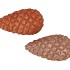 JINGLE NUDE/COPPER PINECONE ASS 13X7X6CM NM