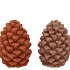 JINGLE NUDE/COPPER PINECONE ASS 7X7X10CM NM
