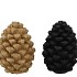 JINGLE GOLD/BLACK PINECONE ASS 7X7X10CM NM