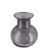 MIRA SMOKE GLASS CONE NECK SPHERE VASE 16X16X17CM NM