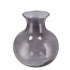 MIRA SMOKE GLASS CONE NECK SPHERE VASE 20X20X21CM NM