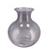 MIRA SMOKE GLASS CONE NECK SPHERE VASE 25X25X27CM NM