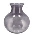 MIRA SMOKE GLASS CONE NECK SPHERE VASE 32X32X32CM